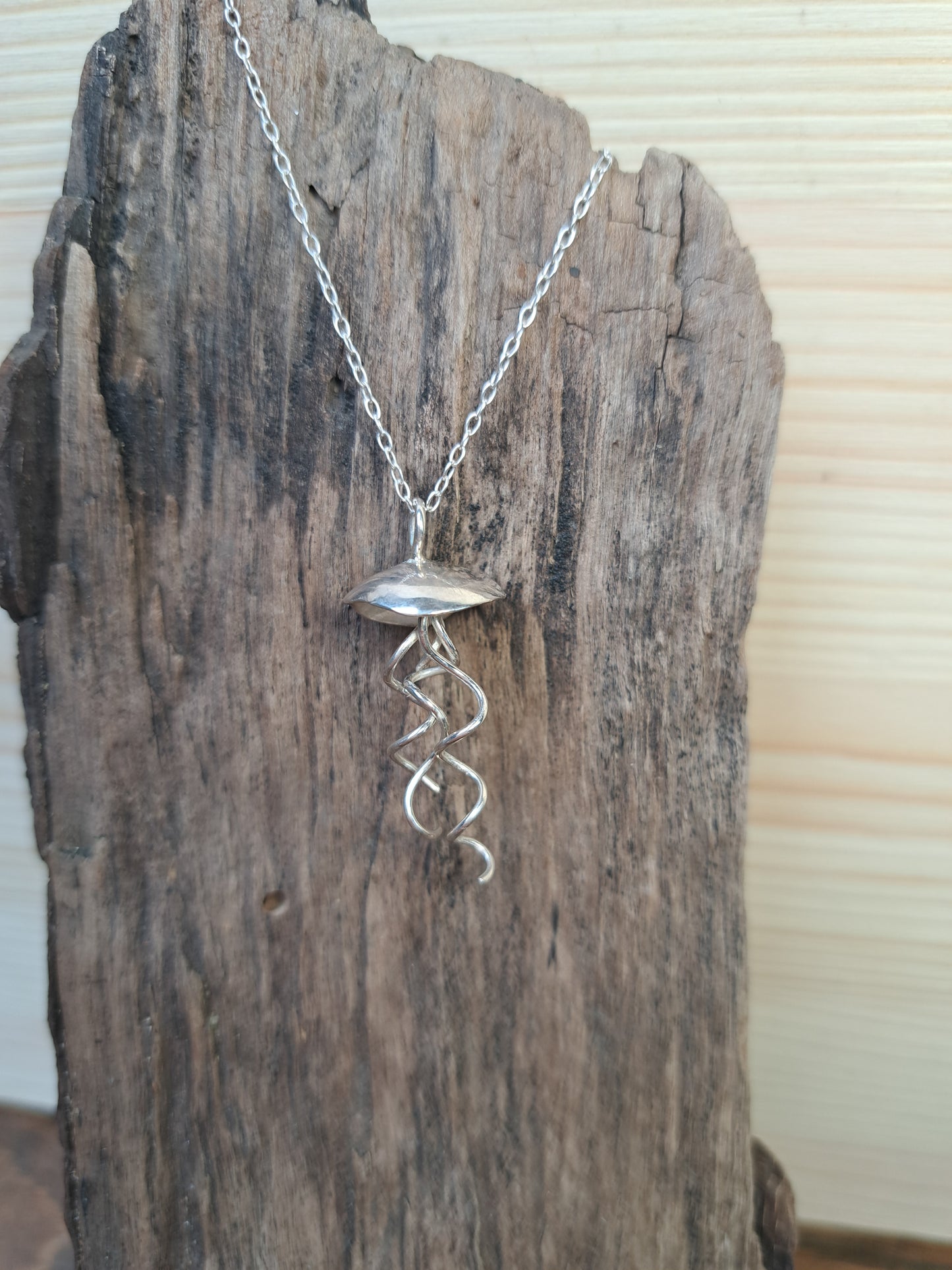 Sterling Silver Jellyfish Necklace
