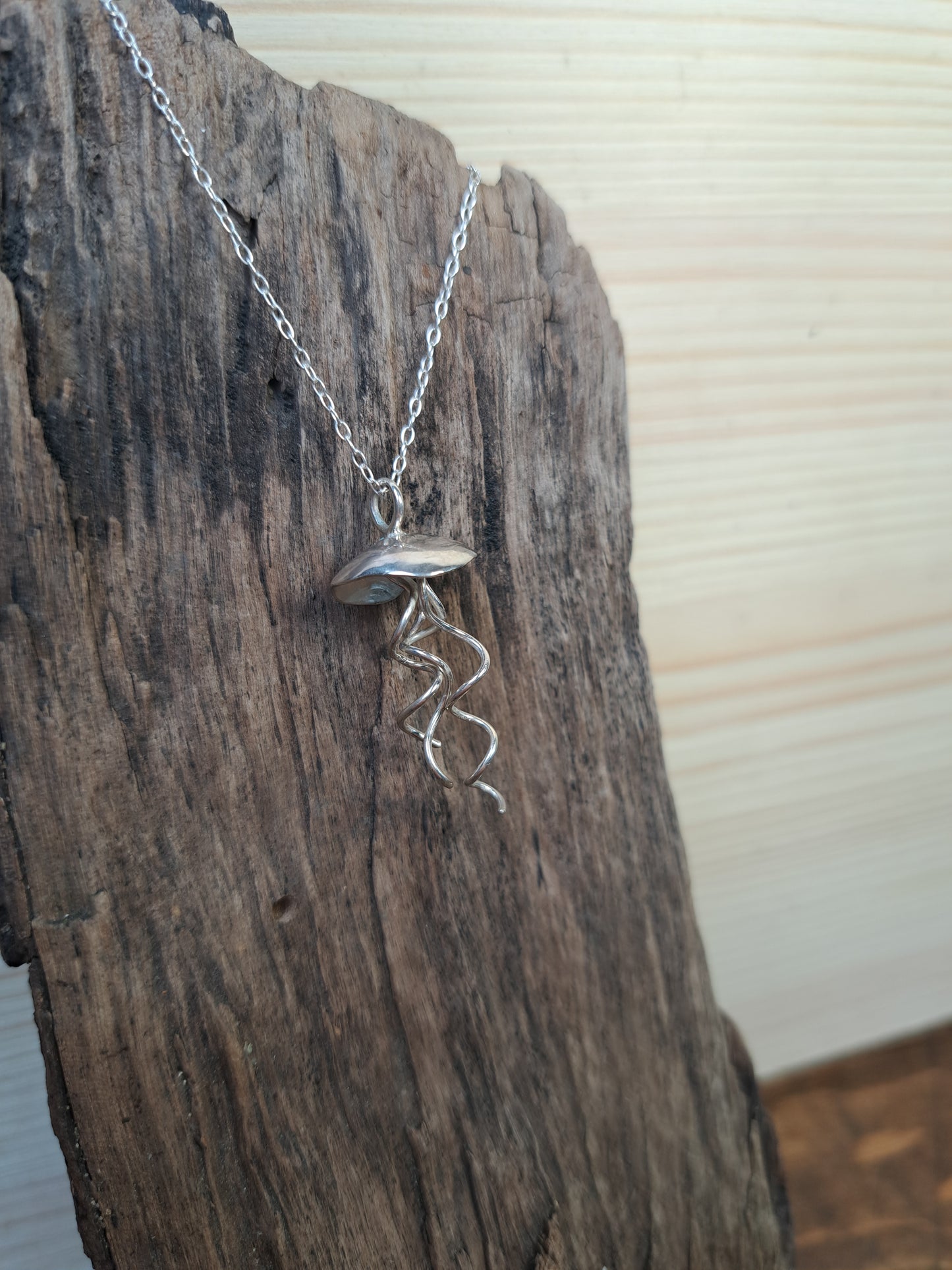 Sterling Silver Jellyfish Necklace
