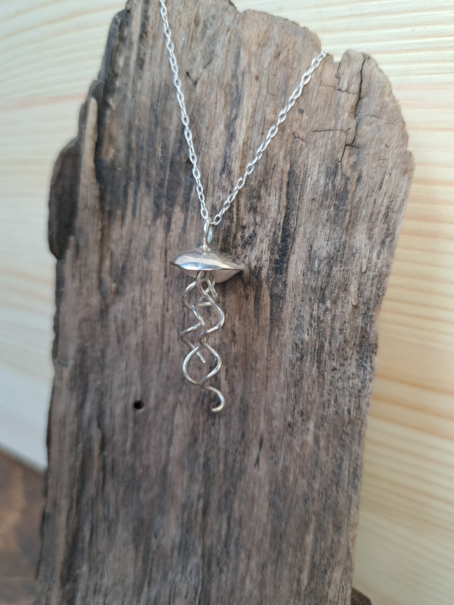 Sterling Silver Jellyfish Necklace