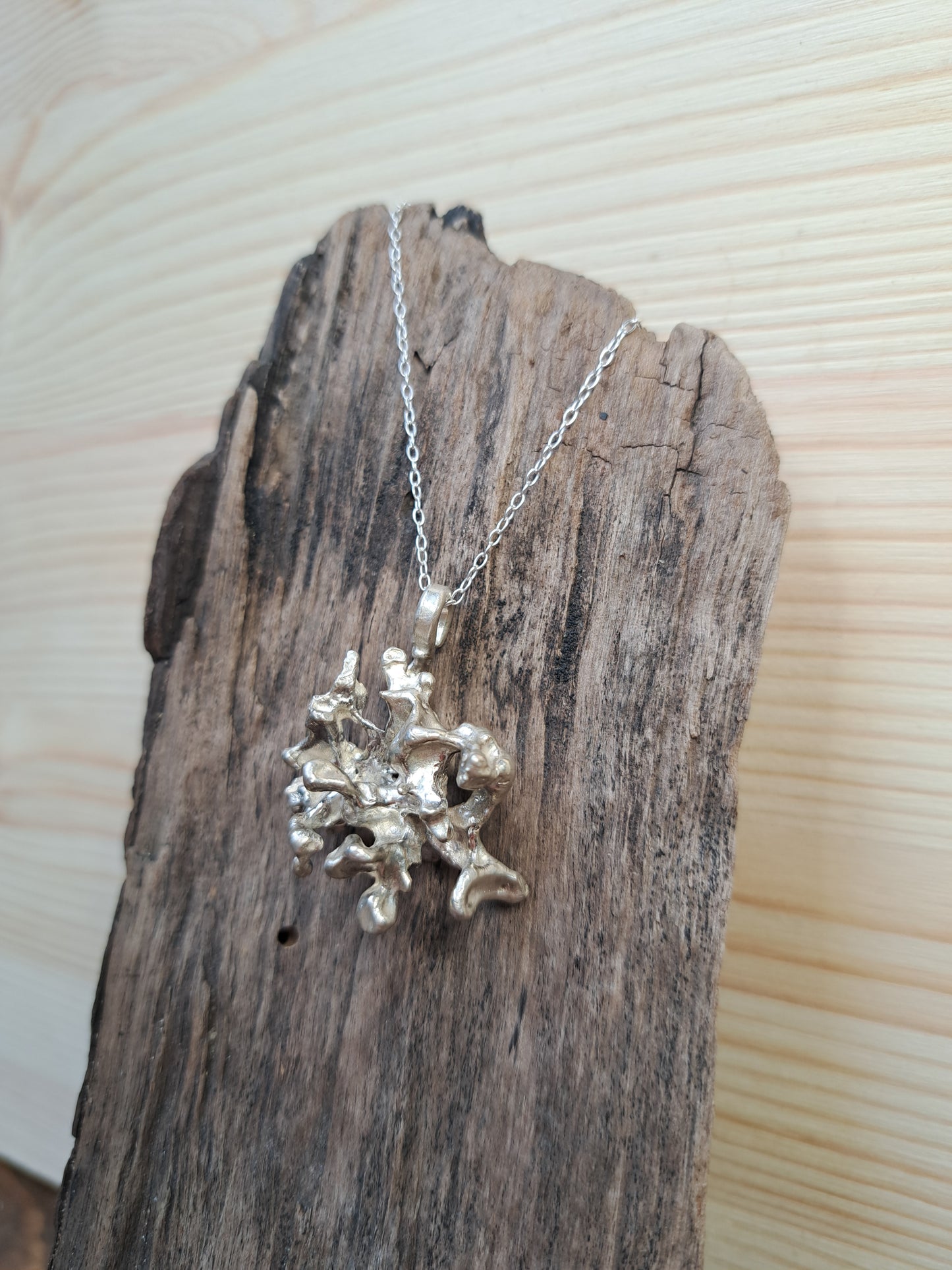 Sterling Silver Coral Necklace