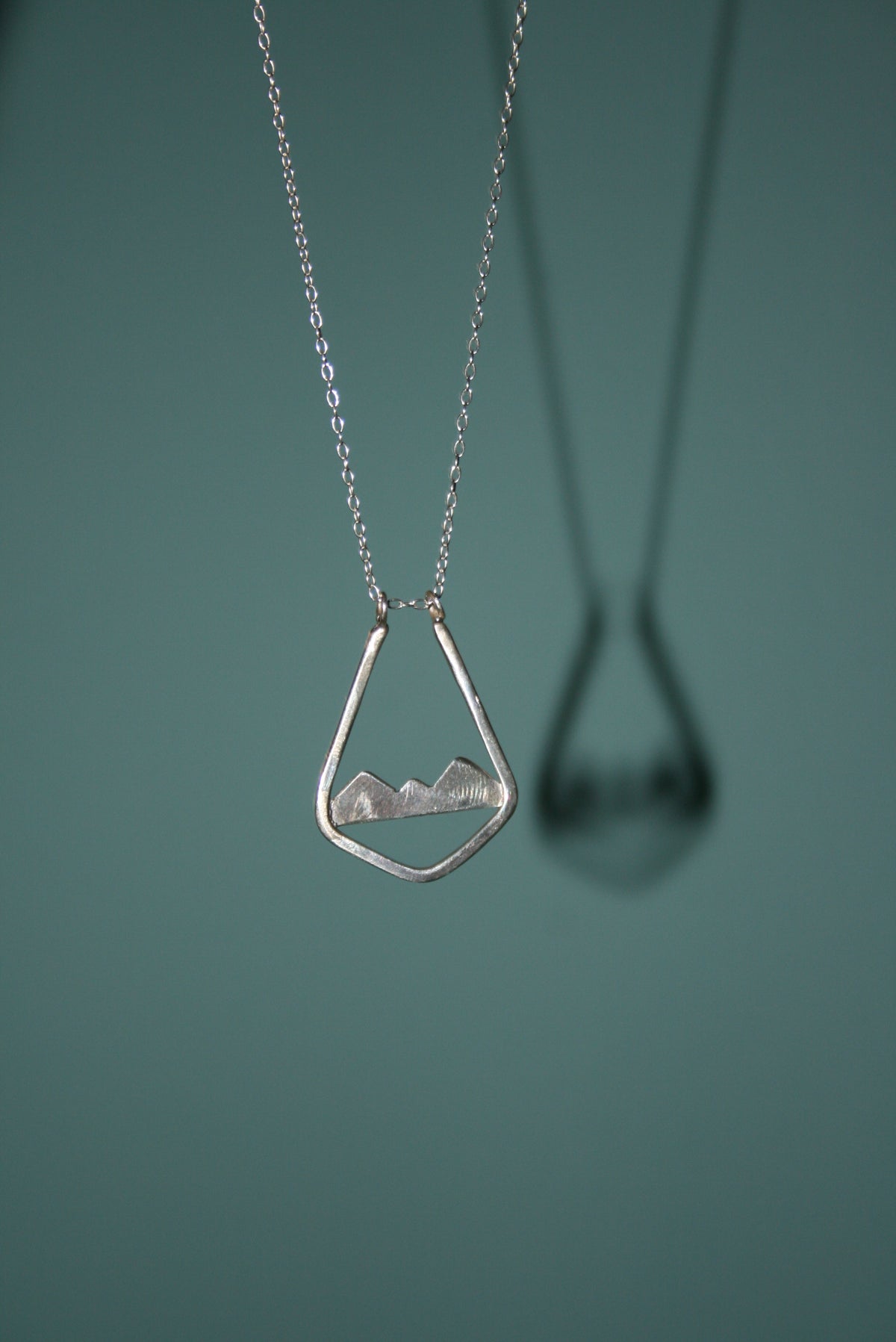 Sterling Silver Mountain Ring Holder Necklace – Outdoor Friendly