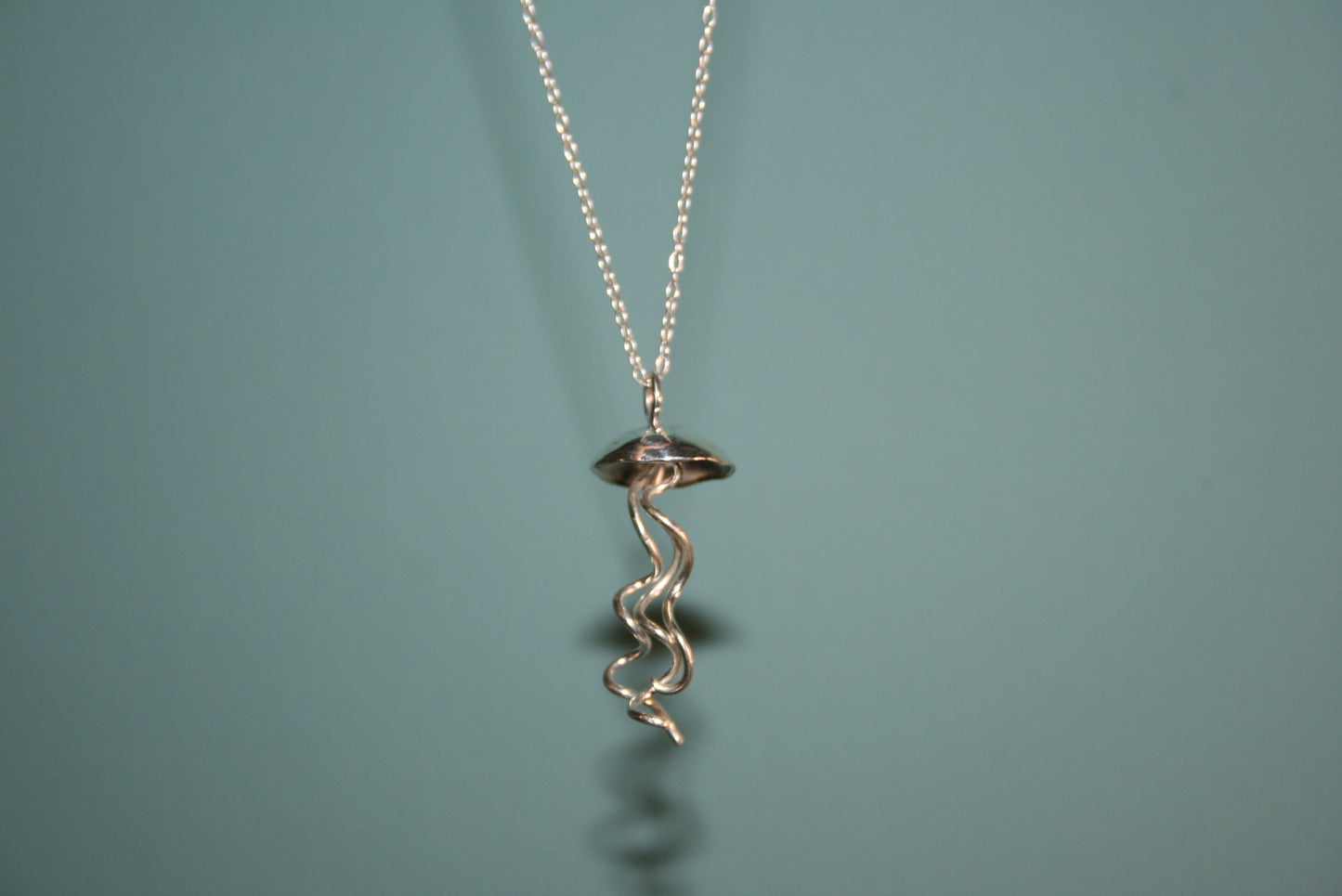 Sterling Silver Jellyfish Necklace