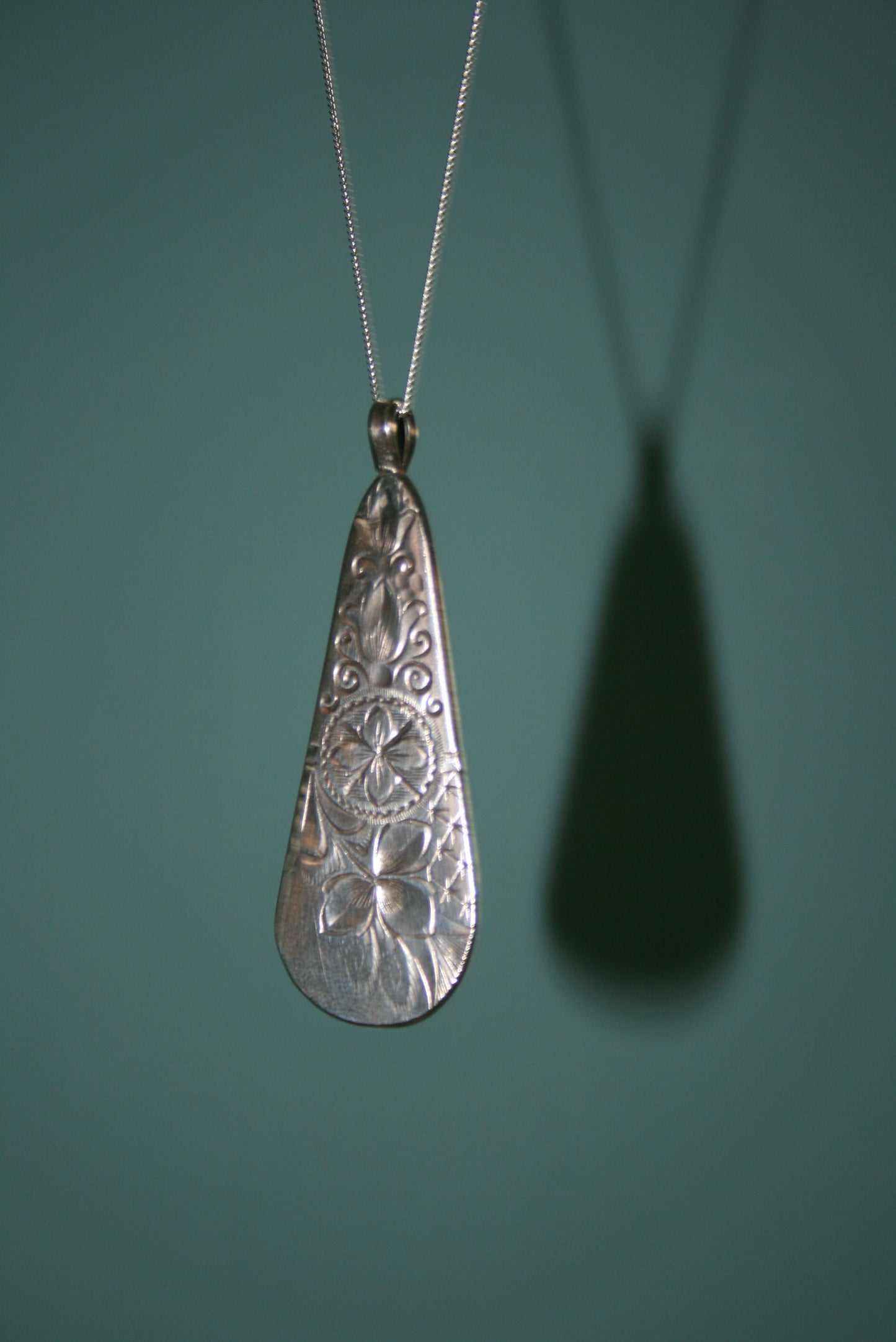 Antique Rework Silver Necklace