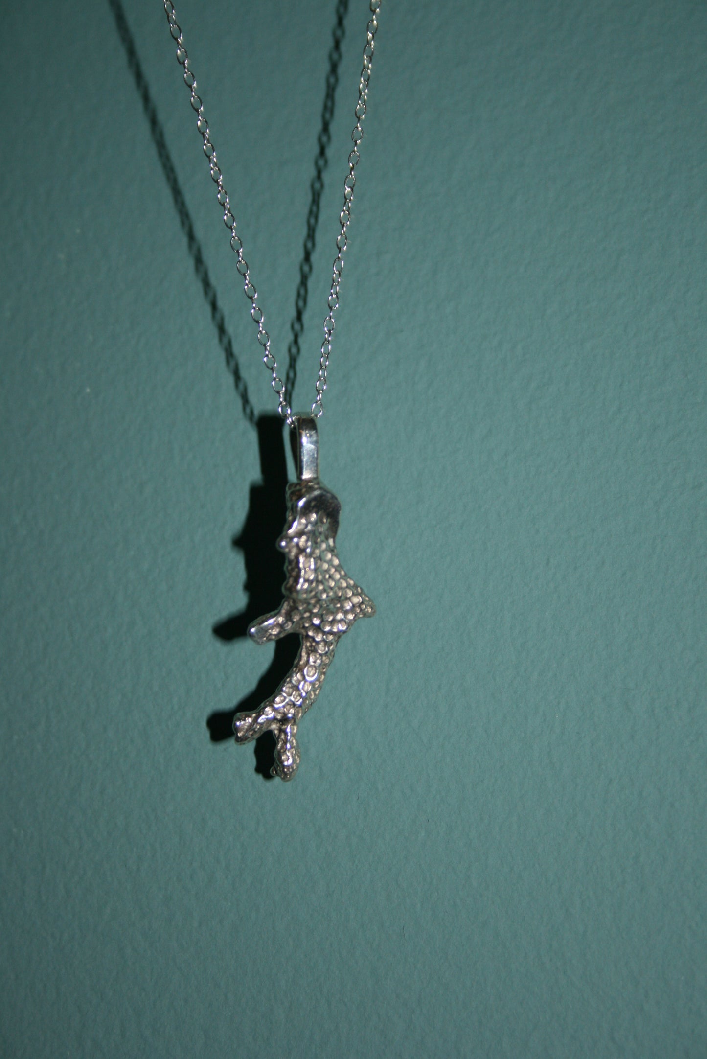 Coral Silver Necklace - Recycled Sterling Silver