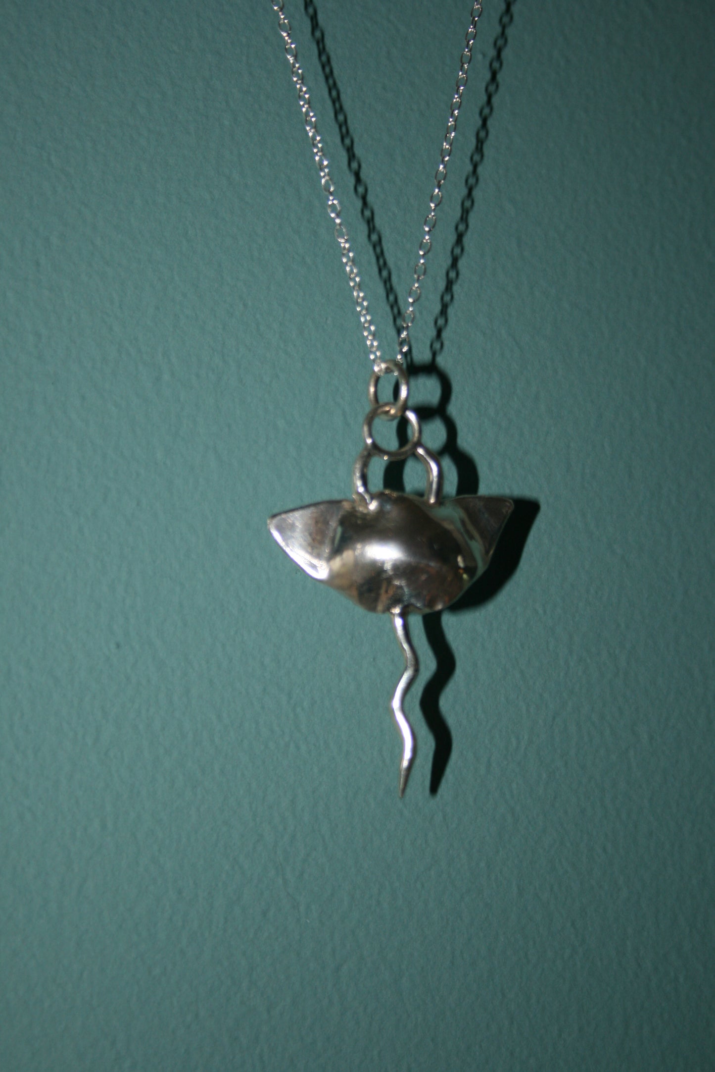 Manta Ray Sterling Silver Necklace