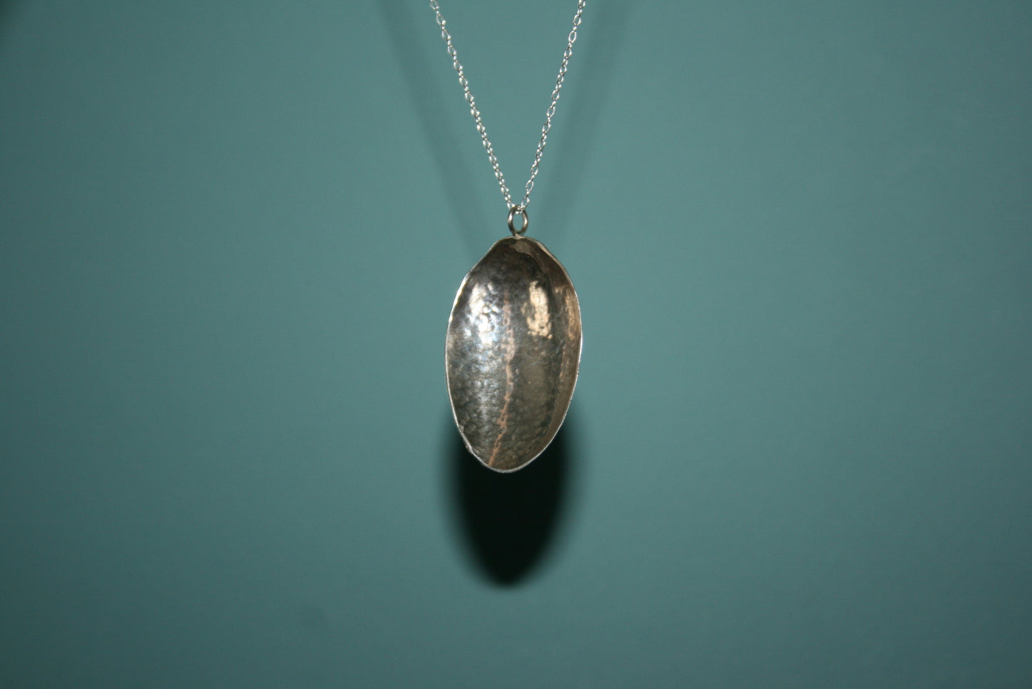 Hammered Antique Spoon Necklace