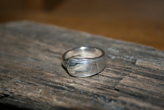 Sterling Silver Antique Spoon Rework Ring