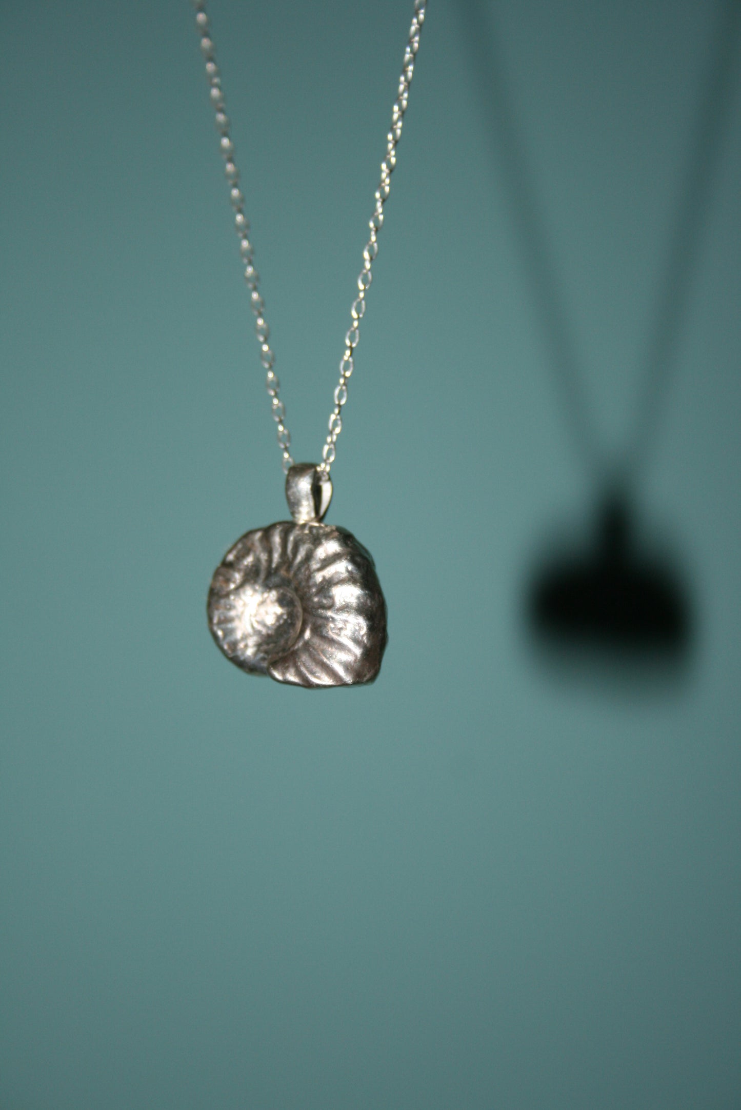 Sterling Silver Ammonite Necklace