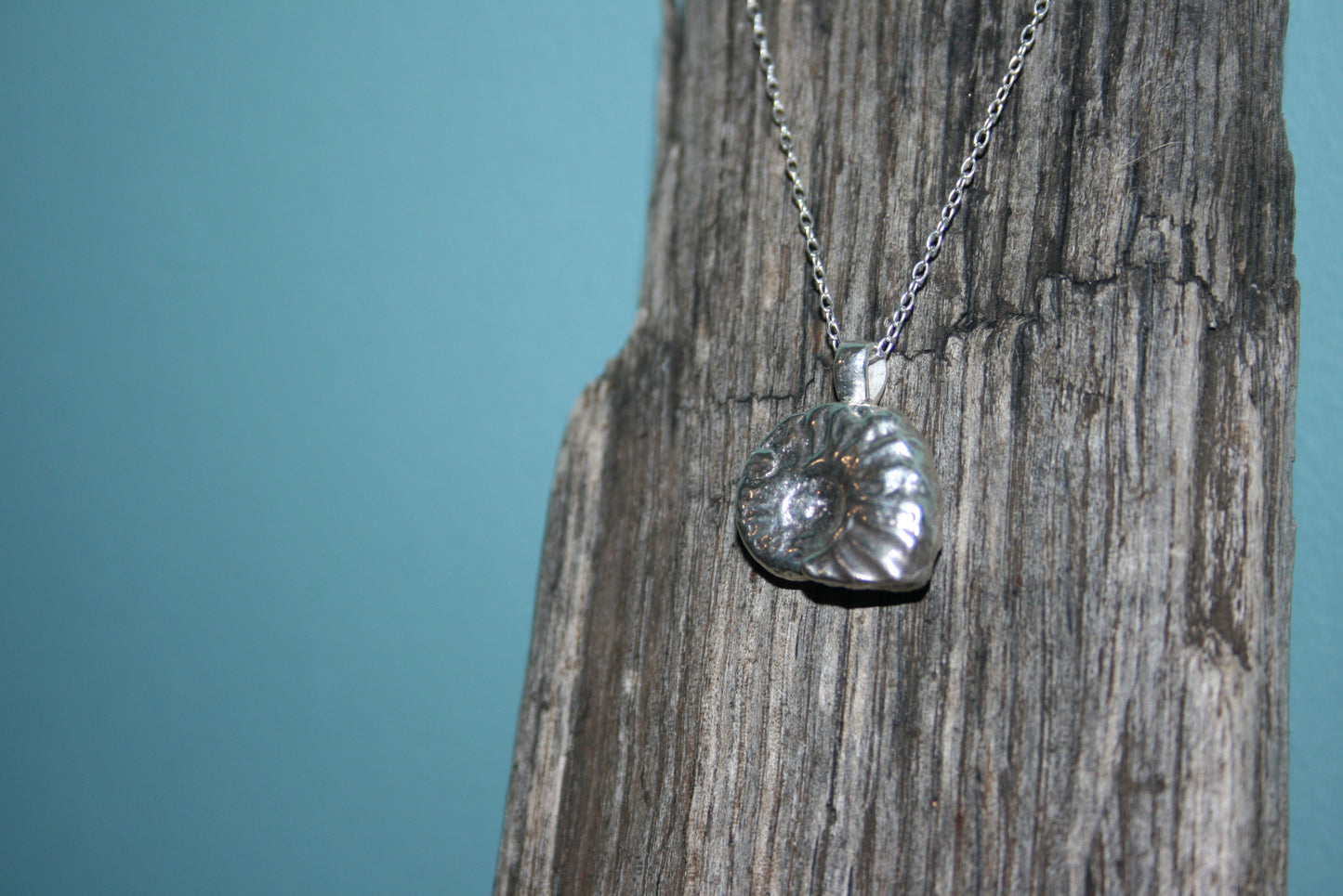 Sterling Silver Ammonite Necklace
