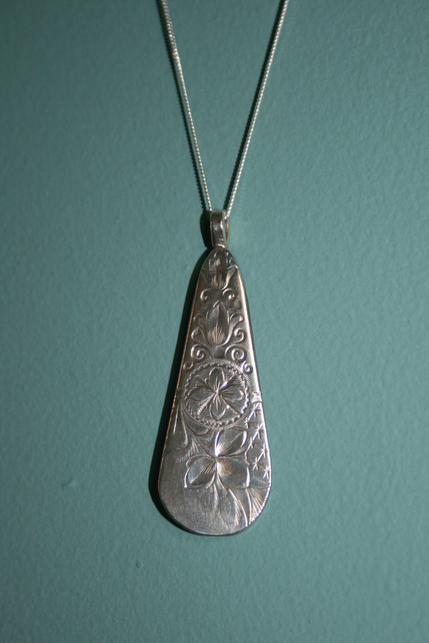 Antique Rework Silver Necklace