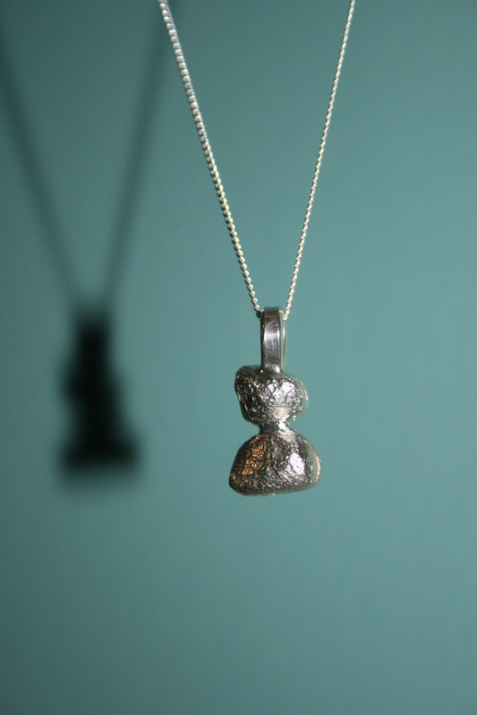 Pebble Silver Necklace - Recycled Sterling Silver