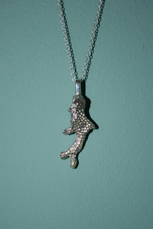 Coral Silver Necklace - Recycled Sterling Silver