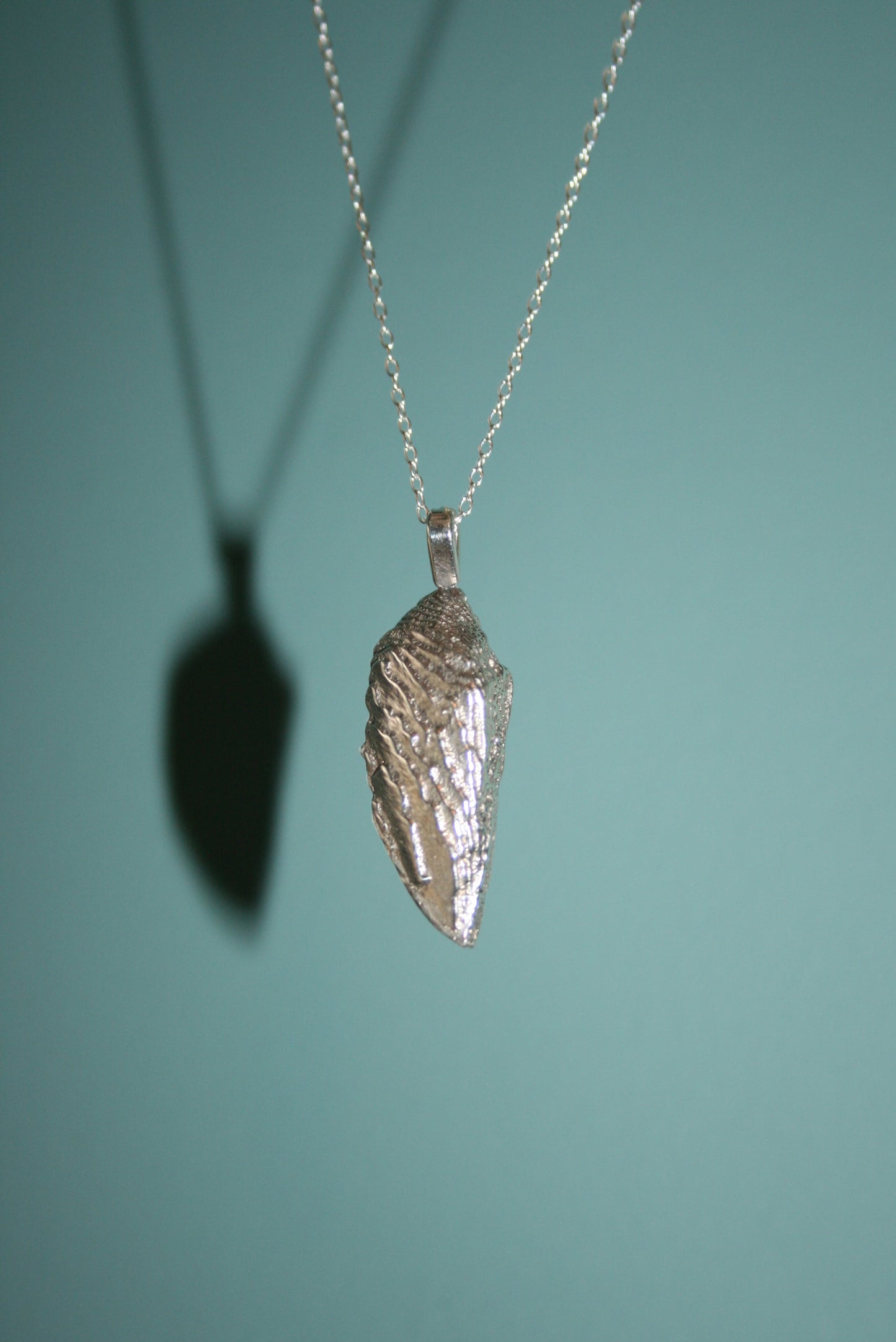 Cuttlefish Necklace - Recycled Sterling Silver