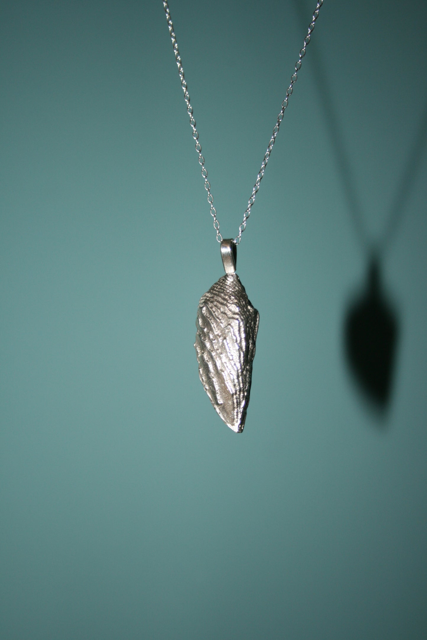 Cuttlefish Necklace - Recycled Sterling Silver