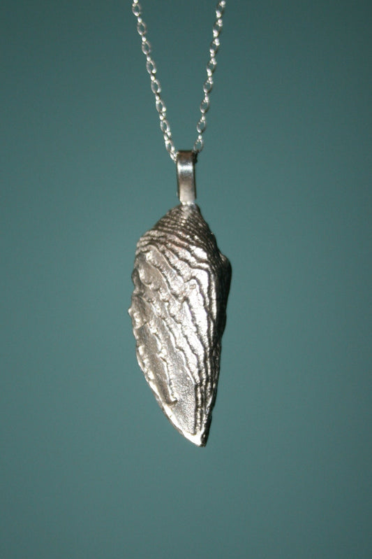 Cuttlefish Necklace - Recycled Sterling Silver