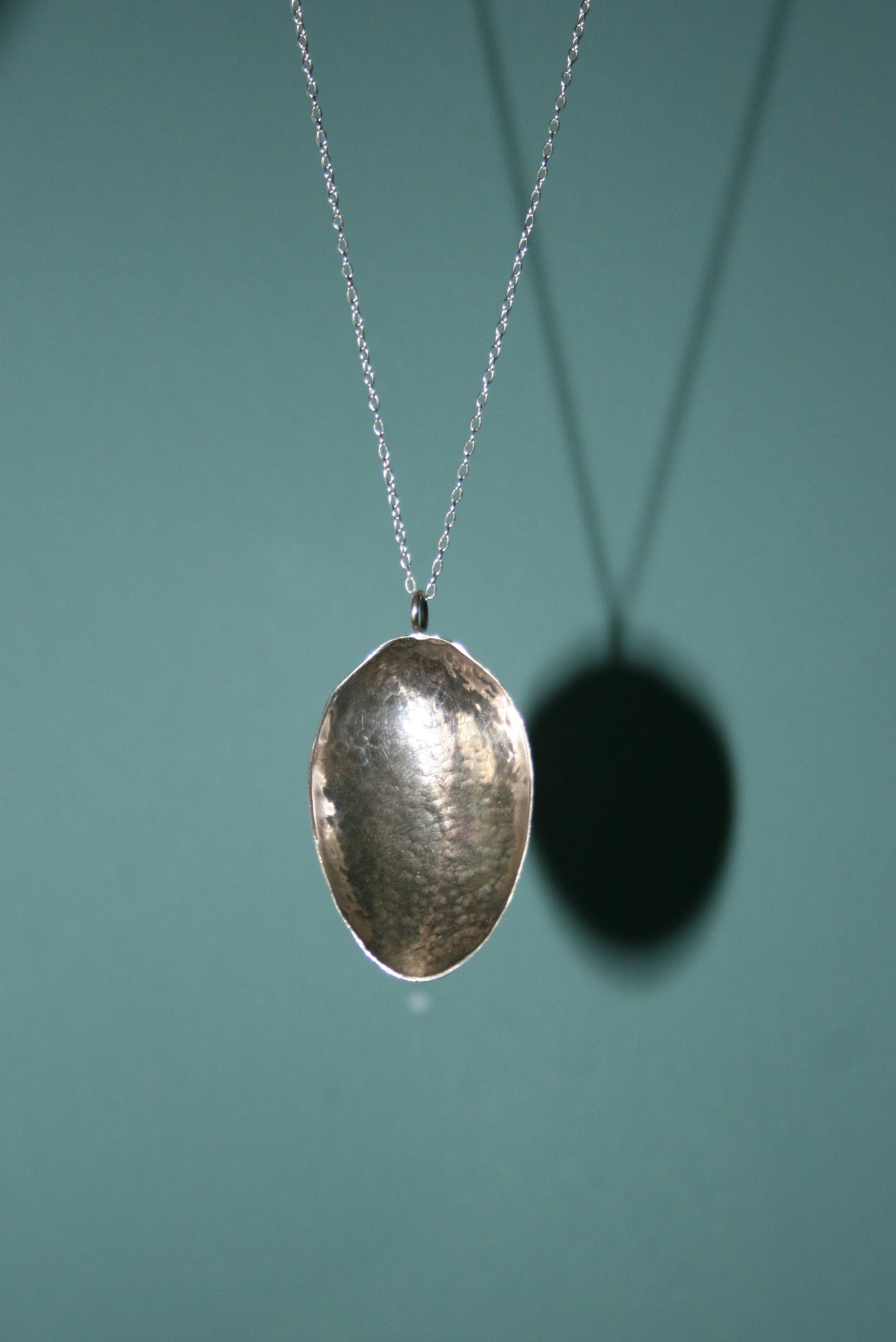 Hammered Antique Spoon Necklace