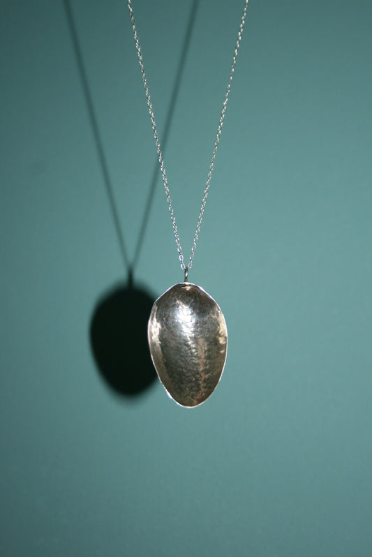 Hammered Antique Spoon Necklace
